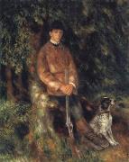 Pierre Renoir Alfred Berard and his Dog Sweden oil painting artist